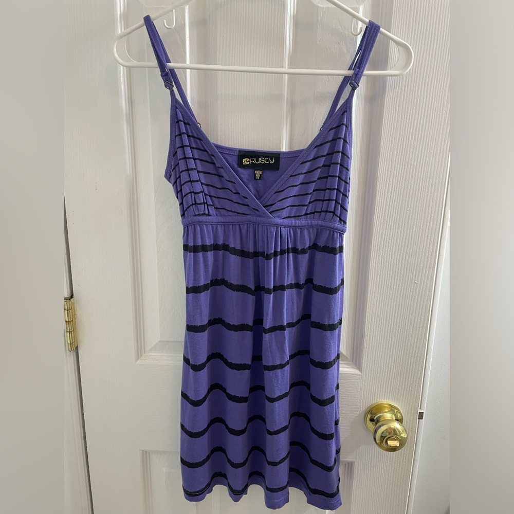 Purple black sundress